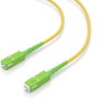 Aisens Latiguillo de fibra óptica G.657A2 SC/APC-SC/APC 1m Amarillo